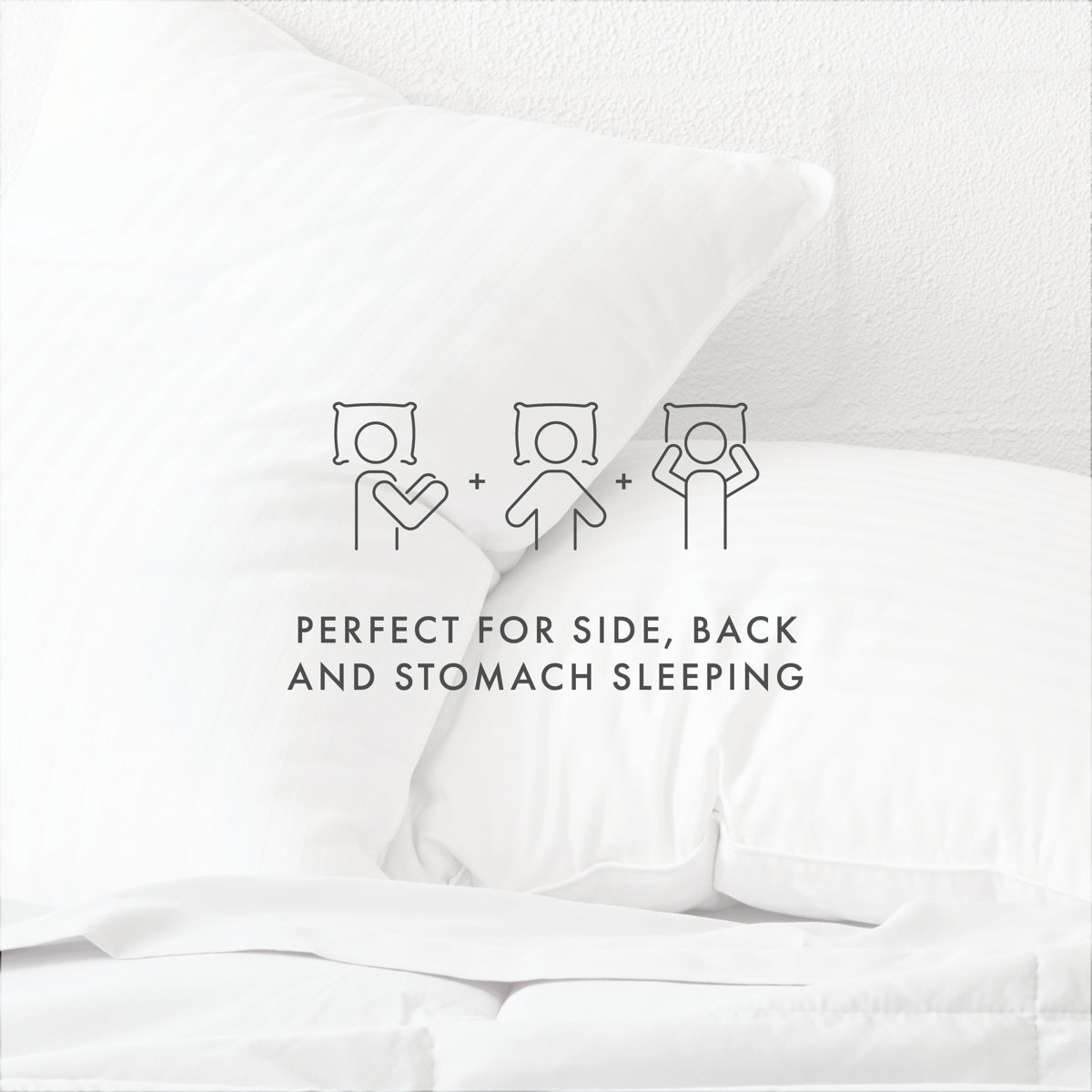 Sleep by Wayfair™ Pack of 2 Cooling Down Alternative Gel Bed Pillows (Set of 2)